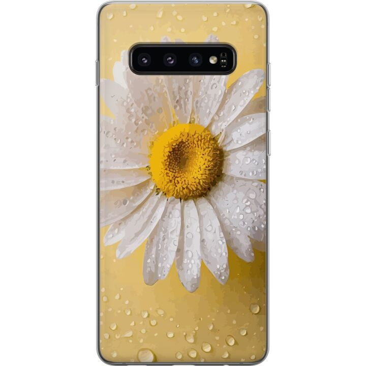 Mobiele hoes voor Samsung Galaxy S10 met Porseleinbloem ontwerp in de groep SMARTPHONE & TABLETS / Mobielbescherming / Samsung bij TP E-commerce Nordic AB (A61847)