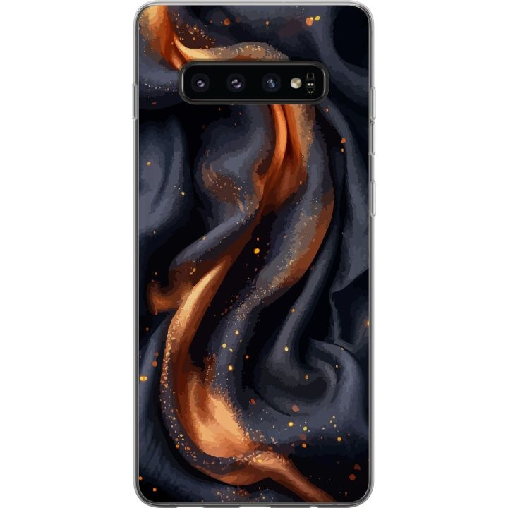 Mobiele hoes voor Samsung Galaxy S10 met Vurig zijde ontwerp in de groep SMARTPHONE & TABLETS / Mobielbescherming / Samsung bij TP E-commerce Nordic AB (A61848)