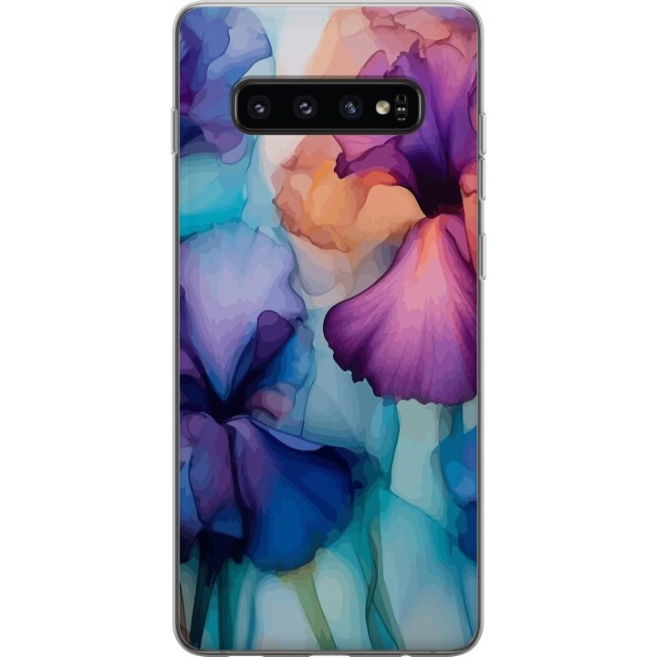 Mobiele hoes voor Samsung Galaxy S10 met Magische bloemen ontwerp in de groep SMARTPHONE & TABLETS / Mobielbescherming / Samsung bij TP E-commerce Nordic AB (A61850)