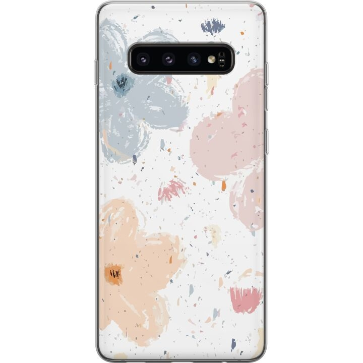 Mobiele hoes voor Samsung Galaxy S10 met Bloemen ontwerp in de groep SMARTPHONE & TABLETS / Mobielbescherming / Samsung bij TP E-commerce Nordic AB (A61859)