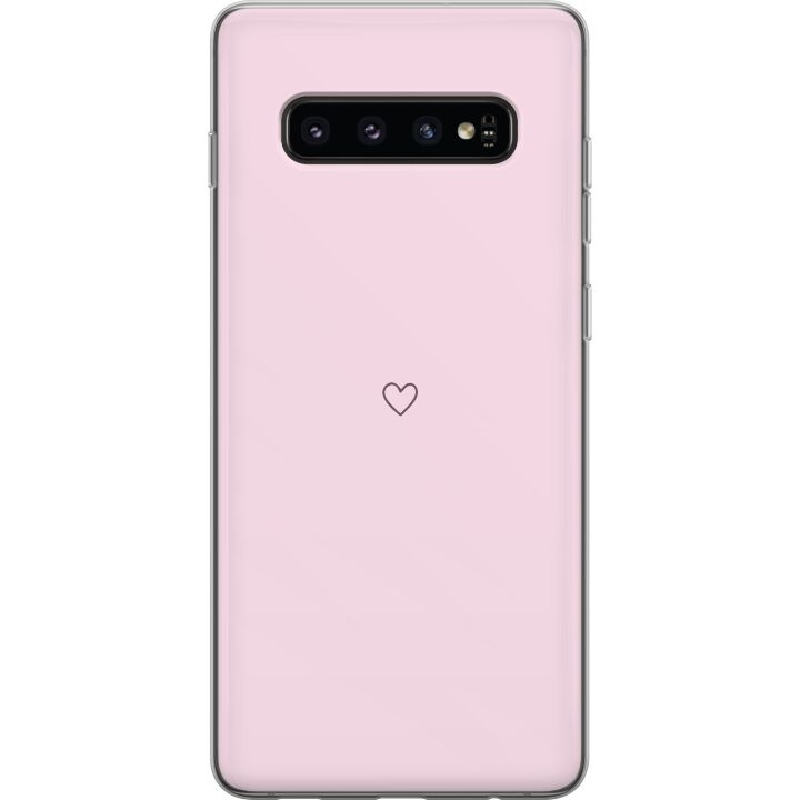 Mobiele hoes voor Samsung Galaxy S10 met Hart ontwerp in de groep SMARTPHONE & TABLETS / Mobielbescherming / Samsung bij TP E-commerce Nordic AB (A61866)