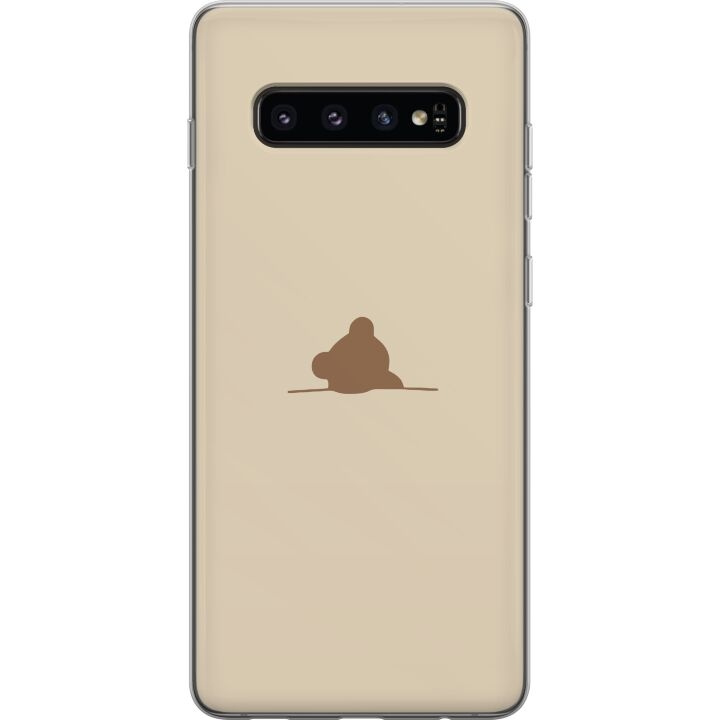 Mobiele hoes voor Samsung Galaxy S10 met Nalle ontwerp in de groep SMARTPHONE & TABLETS / Mobielbescherming / Samsung bij TP E-commerce Nordic AB (A61867)