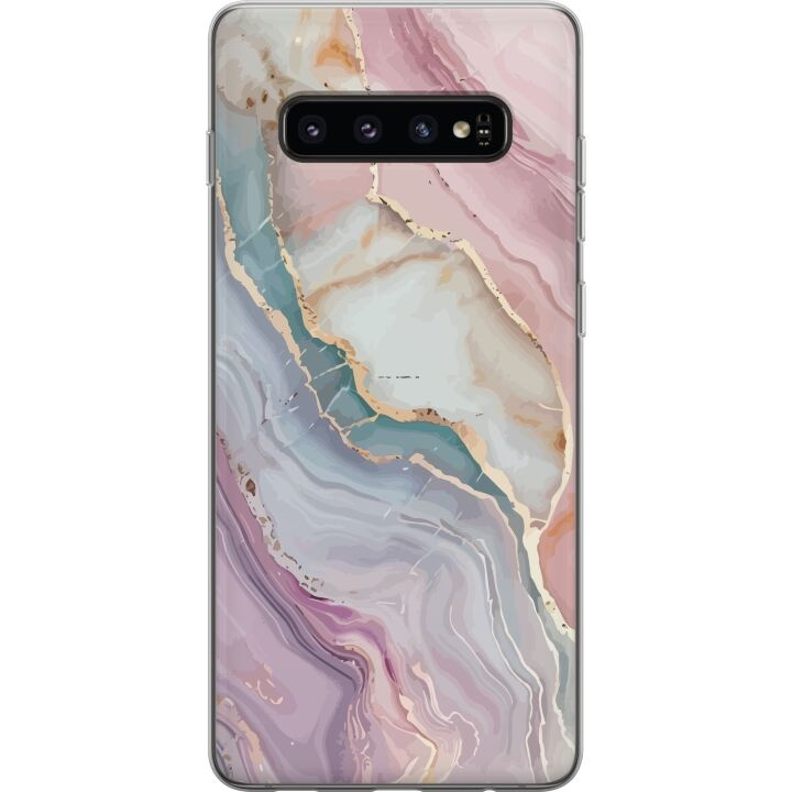 Mobiele hoes voor Samsung Galaxy S10 met Marmer ontwerp in de groep SMARTPHONE & TABLETS / Mobielbescherming / Samsung bij TP E-commerce Nordic AB (A61869)