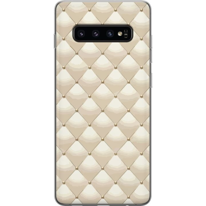 Mobiele hoes voor Samsung Galaxy S10 met Goudglans ontwerp in de groep SMARTPHONE & TABLETS / Mobielbescherming / Samsung bij TP E-commerce Nordic AB (A61873)