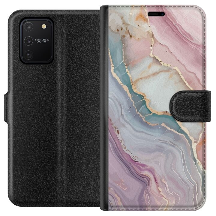 Portemonnee-hoesje voor Samsung Galaxy S10 Lite met Marmer ontwerp in de groep SMARTPHONE & TABLETS / Mobielbescherming / Samsung bij TP E-commerce Nordic AB (A61950)