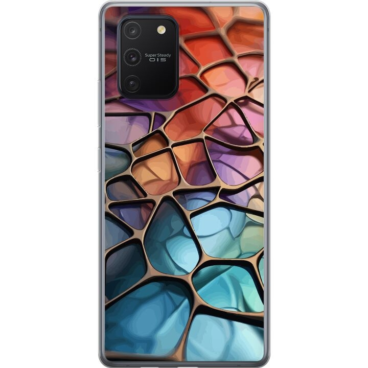 Mobiele hoes voor Samsung Galaxy S10 Lite met Metallic patroon ontwerp in de groep SMARTPHONE & TABLETS / Mobielbescherming / Samsung bij TP E-commerce Nordic AB (A61965)