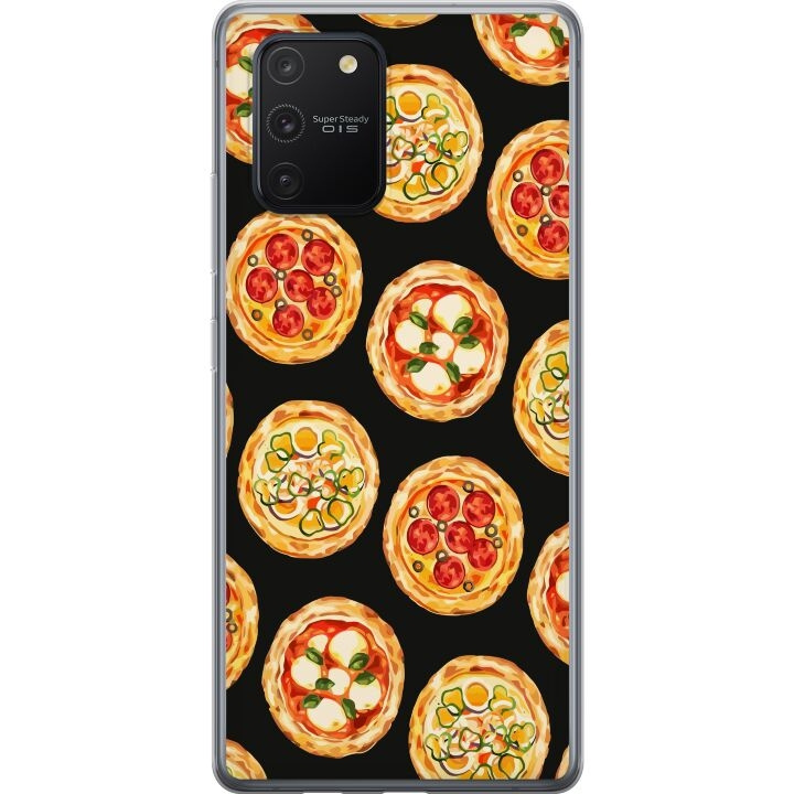 Mobiele hoes voor Samsung Galaxy S10 Lite met Pizza ontwerp in de groep SMARTPHONE & TABLETS / Mobielbescherming / Samsung bij TP E-commerce Nordic AB (A61968)