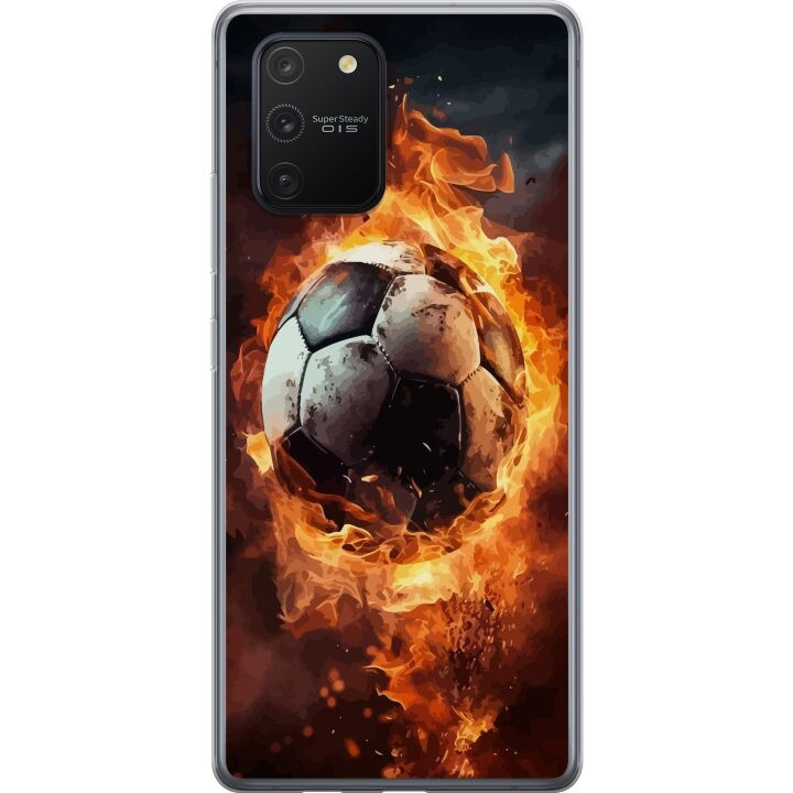 Mobiele hoes voor Samsung Galaxy S10 Lite met Voetbal ontwerp in de groep SMARTPHONE & TABLETS / Mobielbescherming / Samsung bij TP E-commerce Nordic AB (A61976)