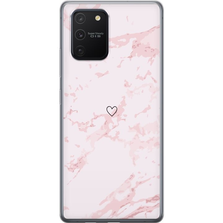 Mobiele hoes voor Samsung Galaxy S10 Lite met Roze Hart ontwerp in de groep SMARTPHONE & TABLETS / Mobielbescherming / Samsung bij TP E-commerce Nordic AB (A61978)