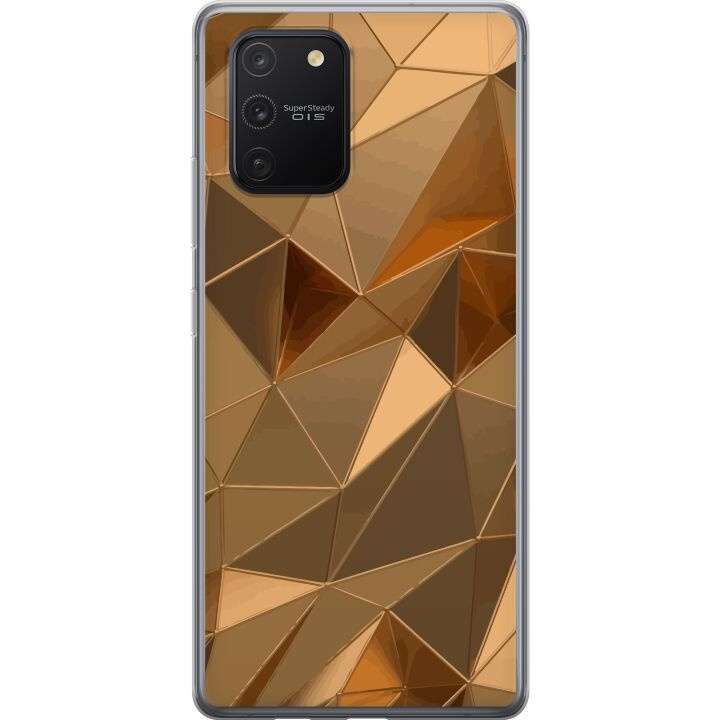 Mobiele hoes voor Samsung Galaxy S10 Lite met 3D Goud ontwerp in de groep SMARTPHONE & TABLETS / Mobielbescherming / Samsung bij TP E-commerce Nordic AB (A61979)