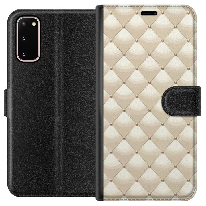 Portemonnee-hoesje voor Samsung Galaxy S20 met Goudglans ontwerp in de groep SMARTPHONE & TABLETS / Mobielbescherming / Samsung bij TP E-commerce Nordic AB (A62062)