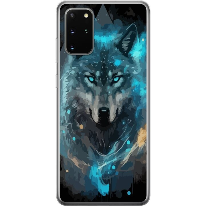 Mobiele hoes voor Samsung Galaxy S20+ met Wolf ontwerp in de groep SMARTPHONE & TABLETS / Mobielbescherming / Samsung bij TP E-commerce Nordic AB (A62176)