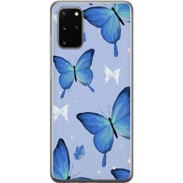 Mobiele hoes voor Samsung Galaxy S20+ met Blauwe vlinders ontwerp in de groep SMARTPHONE & TABLETS / Mobielbescherming / Samsung bij TP E-commerce Nordic AB (A62187)