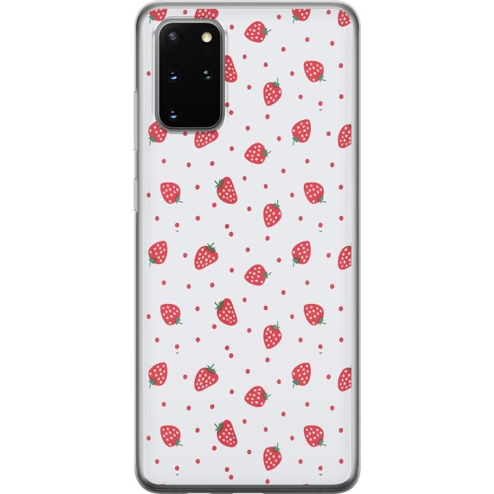 Mobiele hoes voor Samsung Galaxy S20+ met Aardbeien ontwerp in de groep SMARTPHONE & TABLETS / Mobielbescherming / Samsung bij TP E-commerce Nordic AB (A62188)