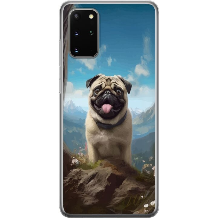 Mobiele hoes voor Samsung Galaxy S20+ met Blije Hond ontwerp in de groep SMARTPHONE & TABLETS / Mobielbescherming / Samsung bij TP E-commerce Nordic AB (A62189)