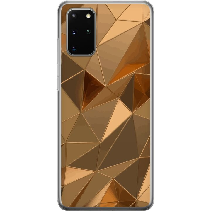 Mobiele hoes voor Samsung Galaxy S20+ met 3D Goud ontwerp in de groep SMARTPHONE & TABLETS / Mobielbescherming / Samsung bij TP E-commerce Nordic AB (A62195)