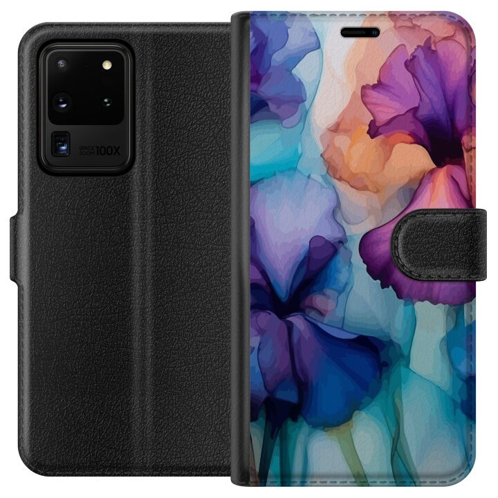 Portemonnee-hoesje voor Samsung Galaxy S20 Ultra met Magische bloemen ontwerp in de groep SMARTPHONE & TABLETS / Mobielbescherming / Samsung bij TP E-commerce Nordic AB (A62201)