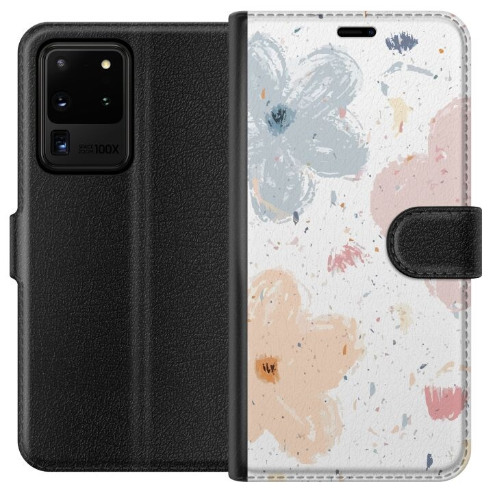 Portemonnee-hoesje voor Samsung Galaxy S20 Ultra met Bloemen ontwerp in de groep SMARTPHONE & TABLETS / Mobielbescherming / Samsung bij TP E-commerce Nordic AB (A62210)