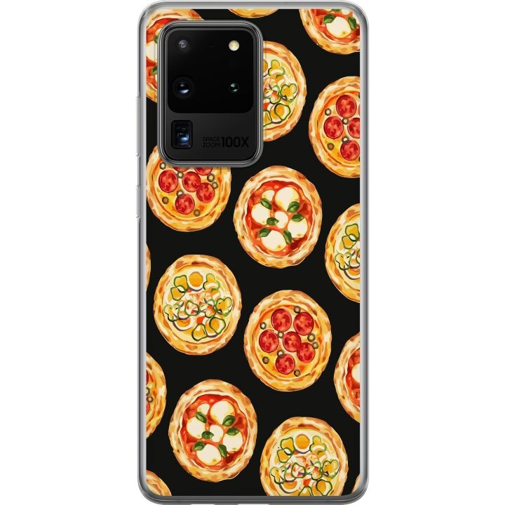 Mobiele hoes voor Samsung Galaxy S20 Ultra met Pizza ontwerp in de groep SMARTPHONE & TABLETS / Mobielbescherming / Samsung bij TP E-commerce Nordic AB (A62238)