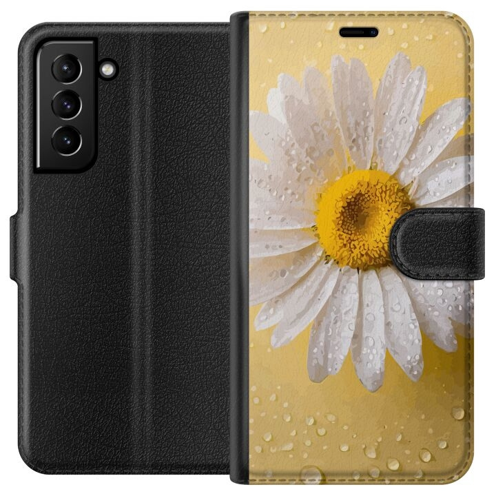 Portemonnee-hoesje voor Samsung Galaxy S21+ 5G met Porseleinbloem ontwerp in de groep SMARTPHONE & TABLETS / Mobielbescherming / Samsung bij TP E-commerce Nordic AB (A62360)