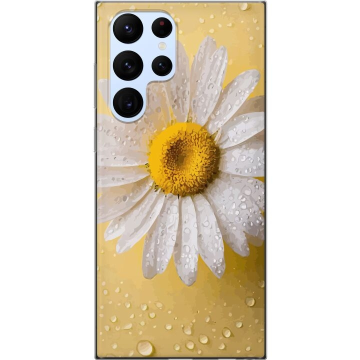 Mobiele hoes voor Samsung Galaxy S22 Ultra 5G met Porseleinbloem ontwerp in de groep SMARTPHONE & TABLETS / Mobielbescherming / Samsung bij TP E-commerce Nordic AB (A62603)