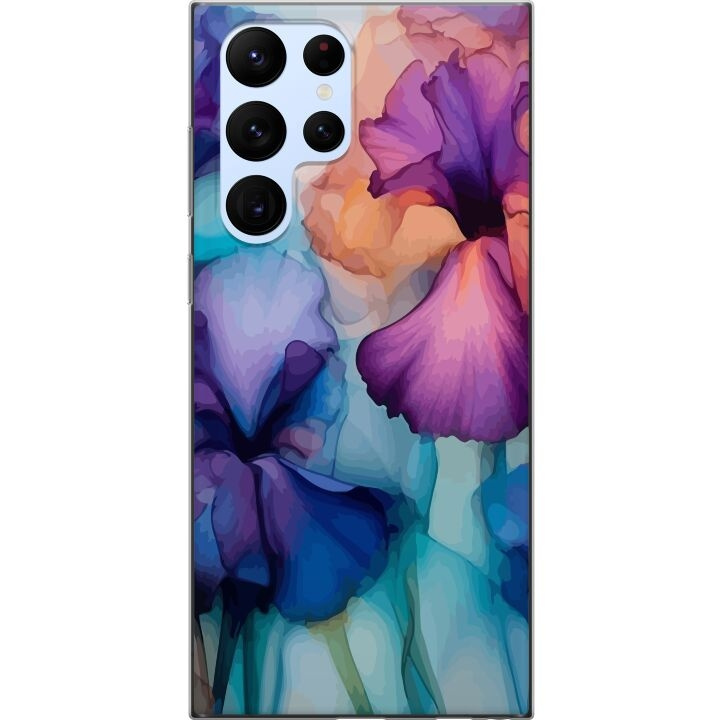 Mobiele hoes voor Samsung Galaxy S22 Ultra 5G met Magische bloemen ontwerp in de groep SMARTPHONE & TABLETS / Mobielbescherming / Samsung bij TP E-commerce Nordic AB (A62606)