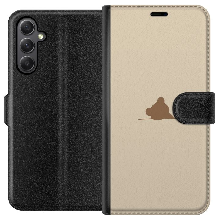 Portemonnee-hoesje voor Samsung Galaxy S23 FE met Nalle ontwerp in de groep SMARTPHONE & TABLETS / Mobielbescherming / Samsung bij TP E-commerce Nordic AB (A62704)