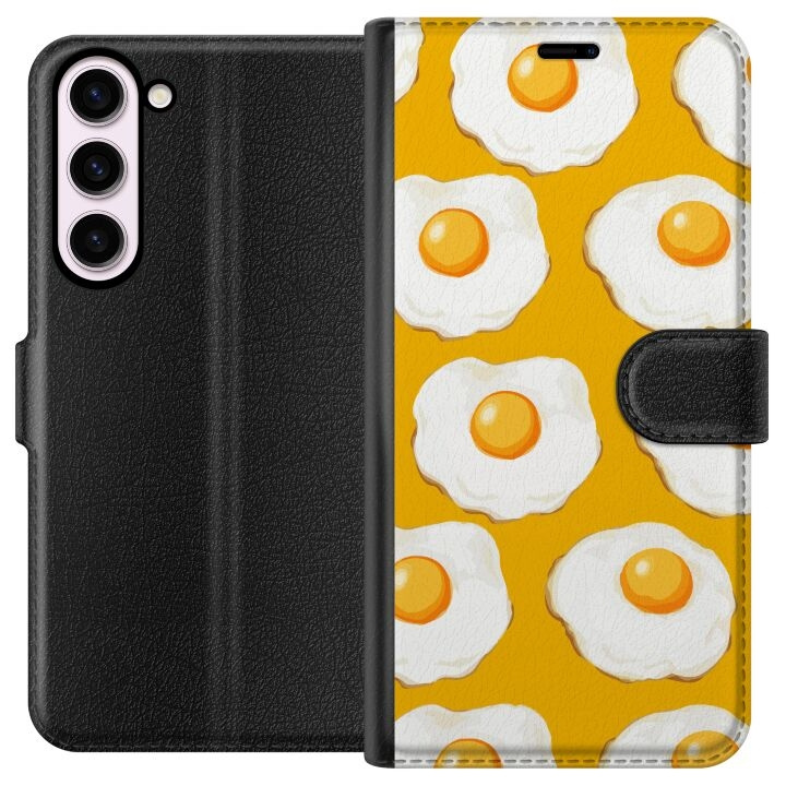 Portemonnee-hoesje voor Samsung Galaxy S23+ met Gebakken ei ontwerp in de groep SMARTPHONE & TABLETS / Mobielbescherming / Samsung bij TP E-commerce Nordic AB (A62740)