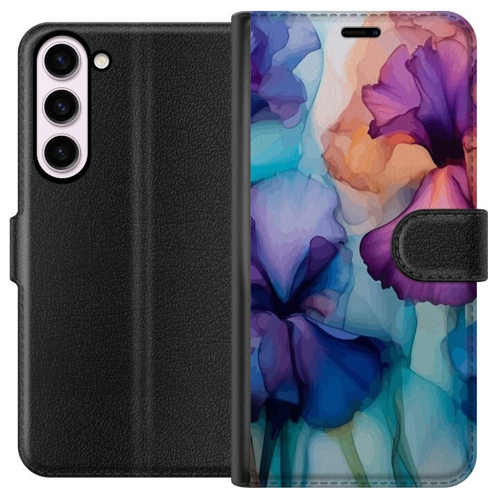 Portemonnee-hoesje voor Samsung Galaxy S23+ met Magische bloemen ontwerp in de groep SMARTPHONE & TABLETS / Mobielbescherming / Samsung bij TP E-commerce Nordic AB (A62741)