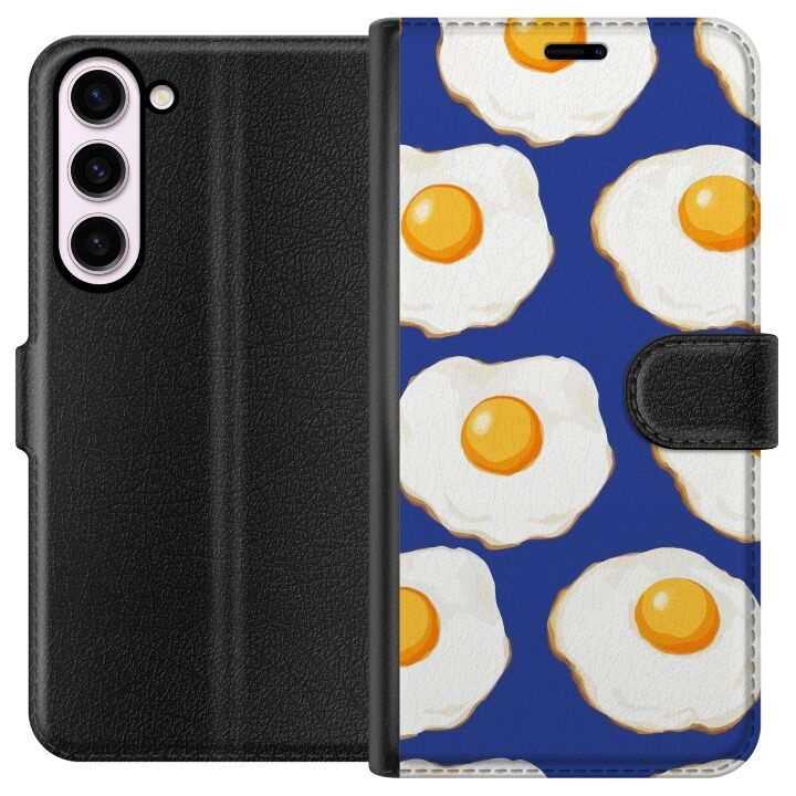 Portemonnee-hoesje voor Samsung Galaxy S23+ met Gebakken eieren ontwerp in de groep SMARTPHONE & TABLETS / Mobielbescherming / Samsung bij TP E-commerce Nordic AB (A62744)