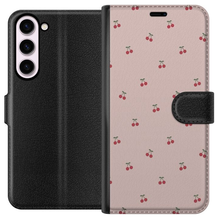 Portemonnee-hoesje voor Samsung Galaxy S23+ met Kersen ontwerp in de groep SMARTPHONE & TABLETS / Mobielbescherming / Samsung bij TP E-commerce Nordic AB (A62745)