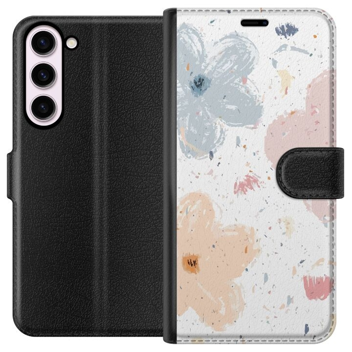 Portemonnee-hoesje voor Samsung Galaxy S23+ met Bloemen ontwerp in de groep SMARTPHONE & TABLETS / Mobielbescherming / Samsung bij TP E-commerce Nordic AB (A62750)