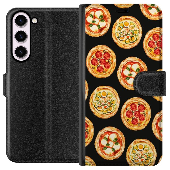 Portemonnee-hoesje voor Samsung Galaxy S23+ met Pizza ontwerp in de groep SMARTPHONE & TABLETS / Mobielbescherming / Samsung bij TP E-commerce Nordic AB (A62751)