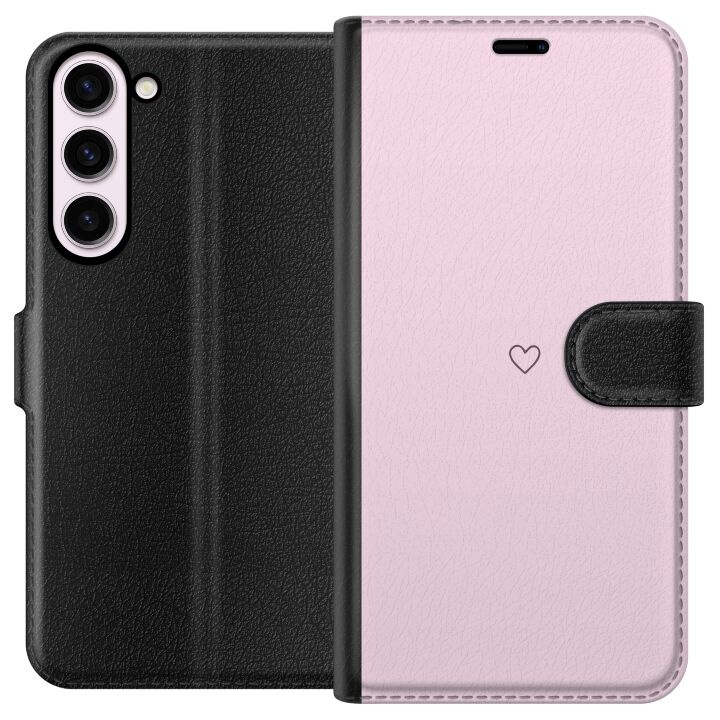 Portemonnee-hoesje voor Samsung Galaxy S23+ met Hart ontwerp in de groep SMARTPHONE & TABLETS / Mobielbescherming / Samsung bij TP E-commerce Nordic AB (A62757)