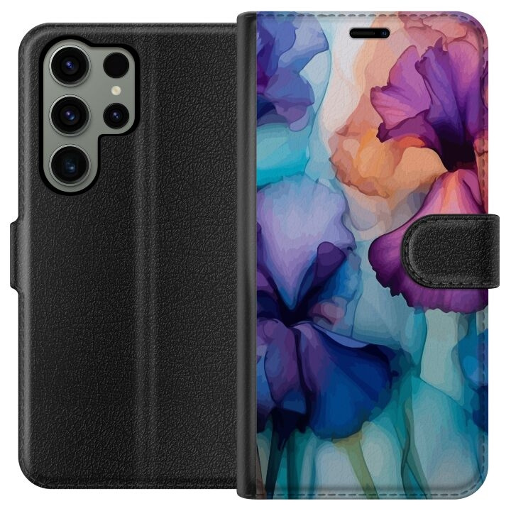 Portemonnee-hoesje voor Samsung Galaxy S23 Ultra met Magische bloemen ontwerp in de groep SMARTPHONE & TABLETS / Mobielbescherming / Samsung bij TP E-commerce Nordic AB (A62795)