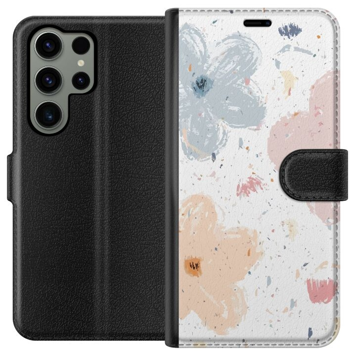 Portemonnee-hoesje voor Samsung Galaxy S23 Ultra met Bloemen ontwerp in de groep SMARTPHONE & TABLETS / Mobielbescherming / Samsung bij TP E-commerce Nordic AB (A62804)