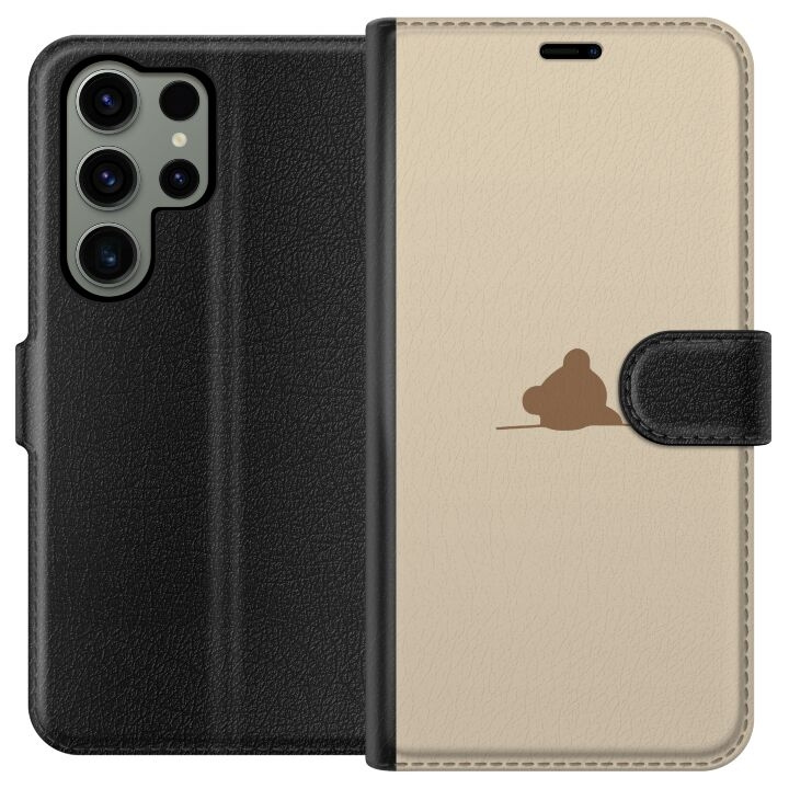 Portemonnee-hoesje voor Samsung Galaxy S23 Ultra met Nalle ontwerp in de groep SMARTPHONE & TABLETS / Mobielbescherming / Samsung bij TP E-commerce Nordic AB (A62812)