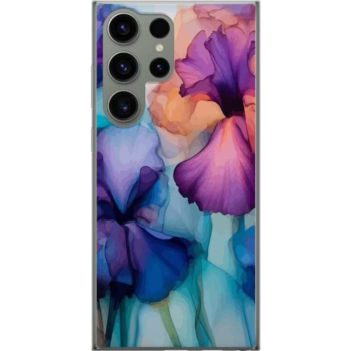 Mobiele hoes voor Samsung Galaxy S23 Ultra met Magische bloemen ontwerp in de groep SMARTPHONE & TABLETS / Mobielbescherming / Samsung bij TP E-commerce Nordic AB (A62822)