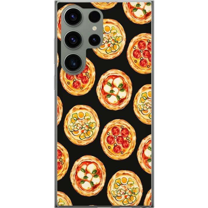 Mobiele hoes voor Samsung Galaxy S23 Ultra met Pizza ontwerp in de groep SMARTPHONE & TABLETS / Mobielbescherming / Samsung bij TP E-commerce Nordic AB (A62832)