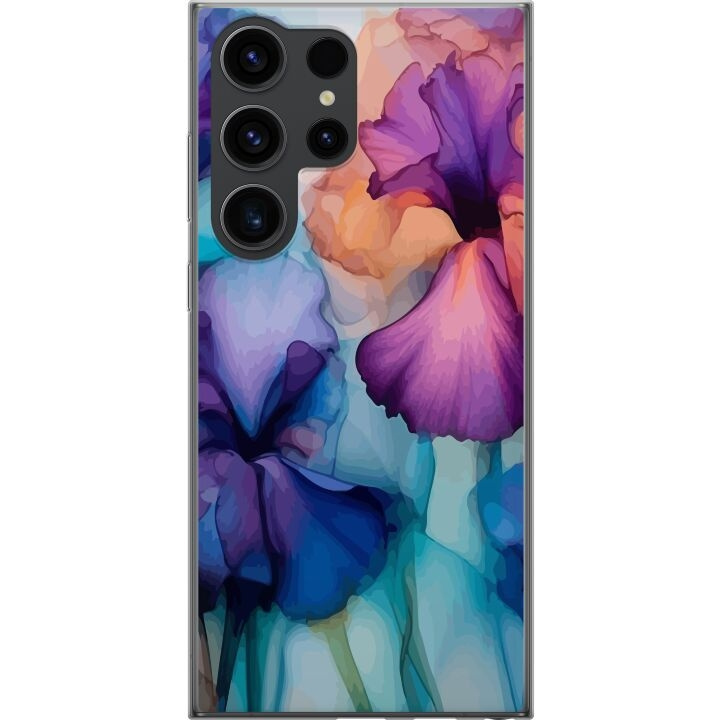 Mobiele hoes voor Samsung Galaxy S24 Ultra met Magische bloemen ontwerp in de groep SMARTPHONE & TABLETS / Mobielbescherming / Samsung bij TP E-commerce Nordic AB (A62984)