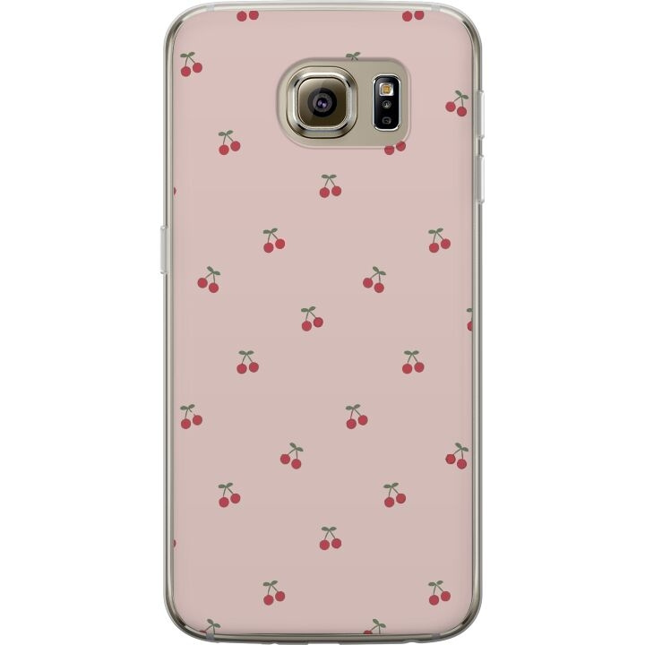 Mobiele hoes voor Samsung Galaxy S6 met Kersen ontwerp in de groep SMARTPHONE & TABLETS / Mobielbescherming / Samsung bij TP E-commerce Nordic AB (A63015)