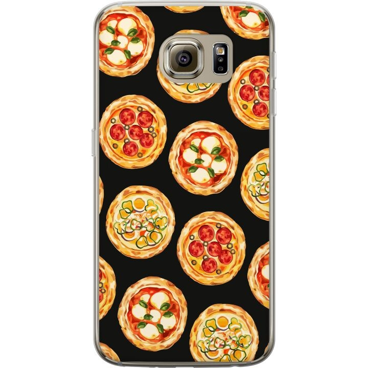 Mobiele hoes voor Samsung Galaxy S6 met Pizza ontwerp in de groep SMARTPHONE & TABLETS / Mobielbescherming / Samsung bij TP E-commerce Nordic AB (A63021)