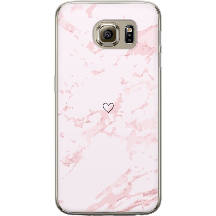 Mobiele hoes voor Samsung Galaxy S6 met Roze Hart ontwerp in de groep SMARTPHONE & TABLETS / Mobielbescherming / Samsung bij TP E-commerce Nordic AB (A63031)