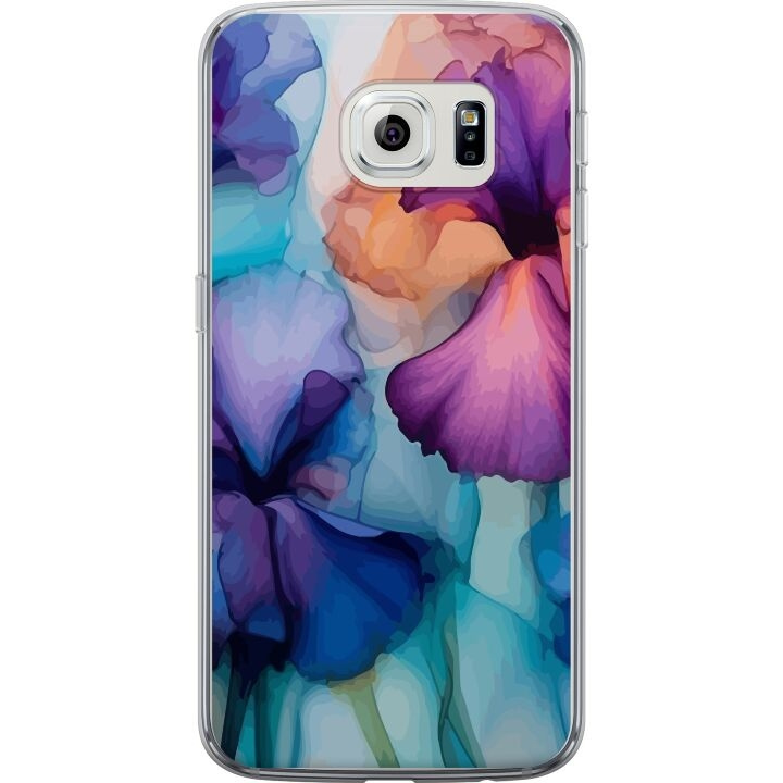 Mobiele hoes voor Samsung Galaxy S6 edge met Magische bloemen ontwerp in de groep SMARTPHONE & TABLETS / Mobielbescherming / Samsung bij TP E-commerce Nordic AB (A63038)