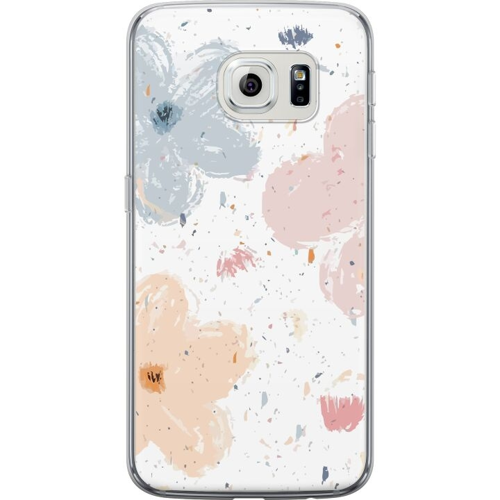 Mobiele hoes voor Samsung Galaxy S6 edge met Bloemen ontwerp in de groep SMARTPHONE & TABLETS / Mobielbescherming / Samsung bij TP E-commerce Nordic AB (A63047)