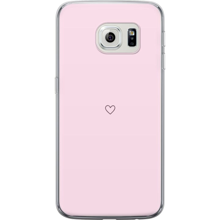 Mobiele hoes voor Samsung Galaxy S6 edge met Hart ontwerp in de groep SMARTPHONE & TABLETS / Mobielbescherming / Samsung bij TP E-commerce Nordic AB (A63054)