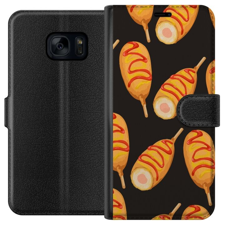 Portemonnee-hoesje voor Samsung Galaxy S7 met Kippenpoot ontwerp in de groep SMARTPHONE & TABLETS / Mobielbescherming / Samsung bij TP E-commerce Nordic AB (A63071)