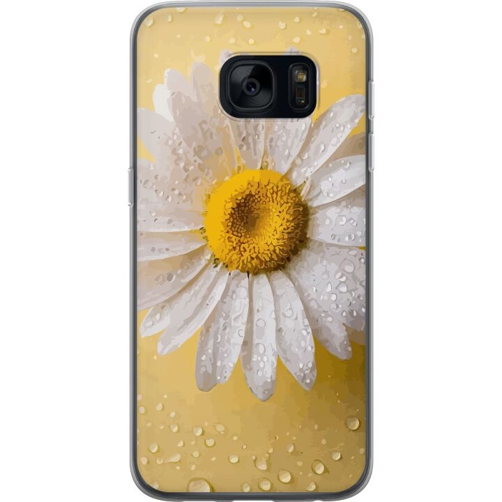 Mobiele hoes voor Samsung Galaxy S7 met Porseleinbloem ontwerp in de groep SMARTPHONE & TABLETS / Mobielbescherming / Samsung bij TP E-commerce Nordic AB (A63089)