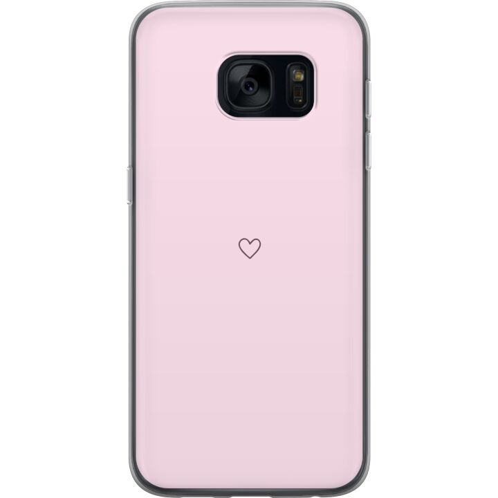 Mobiele hoes voor Samsung Galaxy S7 met Hart ontwerp in de groep SMARTPHONE & TABLETS / Mobielbescherming / Samsung bij TP E-commerce Nordic AB (A63108)