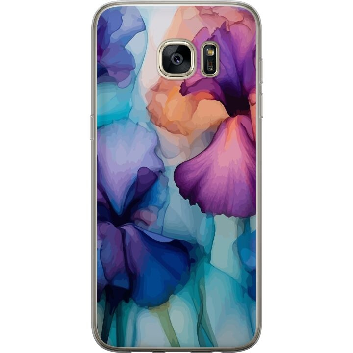 Mobiele hoes voor Samsung Galaxy S7 edge met Magische bloemen ontwerp in de groep SMARTPHONE & TABLETS / Mobielbescherming / Samsung bij TP E-commerce Nordic AB (A63119)